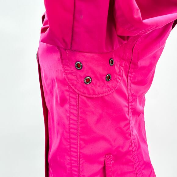 Burberry Trench Chelsea Kensington Short Belt Jacket Coat Sandringham Pink 8/6 - Picture 11 of 14